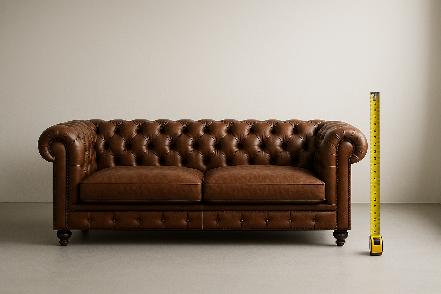 Chesterfield Bank: Perfecte Afmetingen voor Elke Lengte