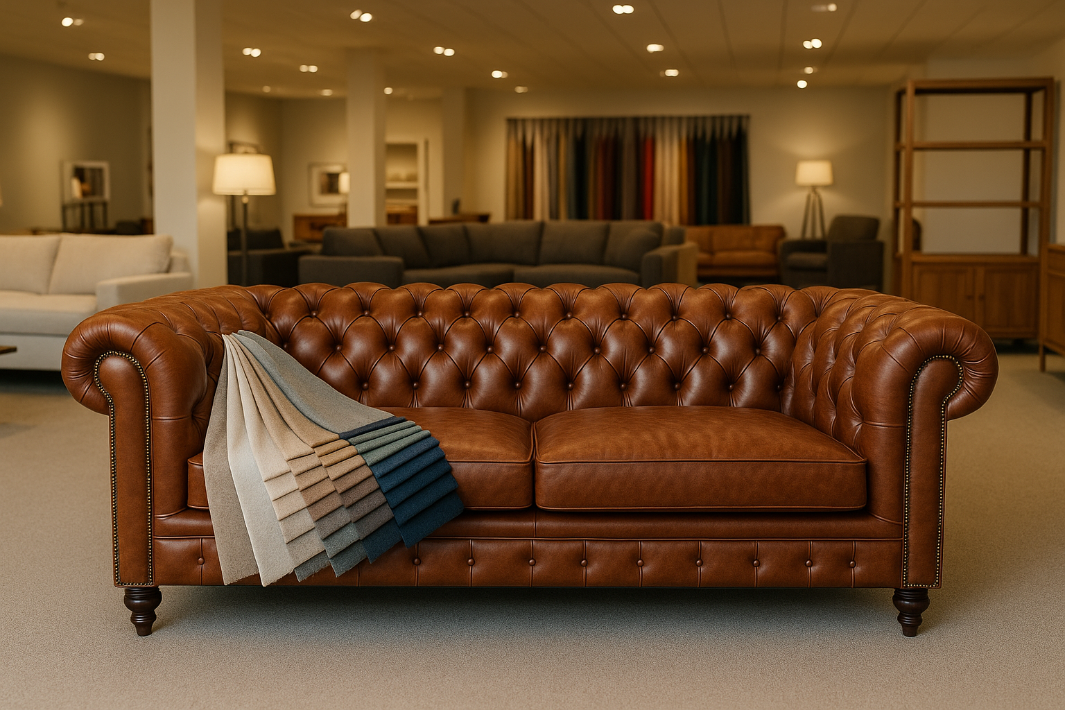 Chesterfield Bekleding: Leer vs. Stof voor Jouw Interieur