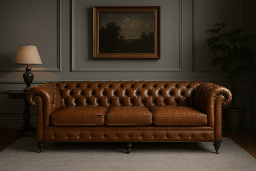 Wandfarbe perfekt auf Chesterfield abstimmen