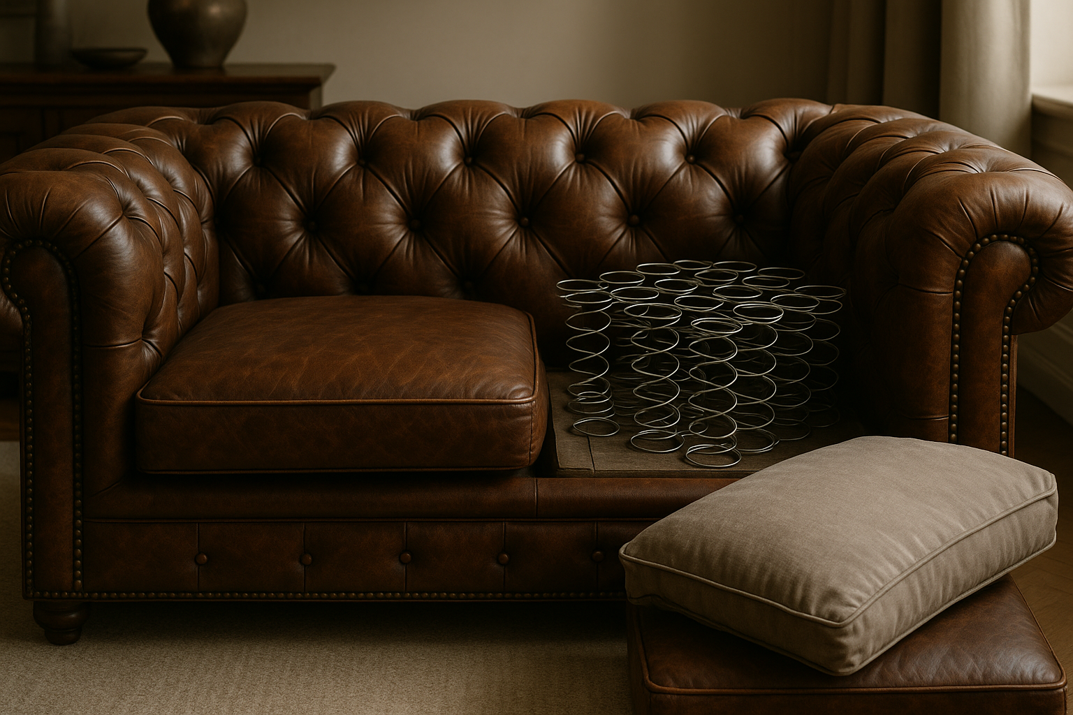 Chesterfield-Polster: Konstruktion & Pflege-Guide