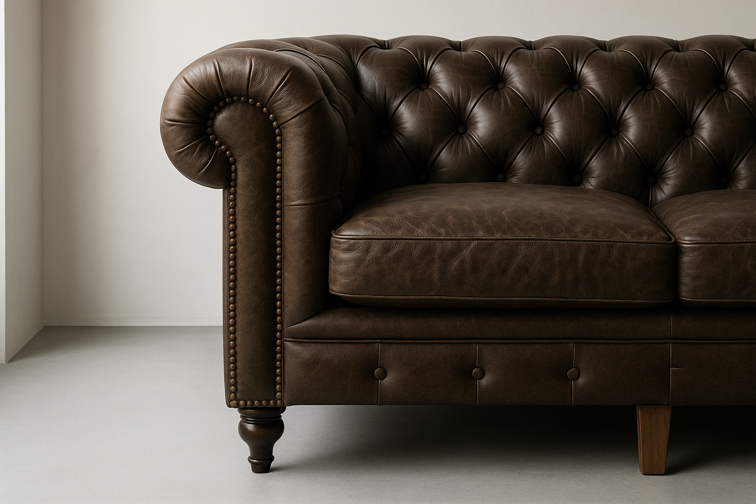 Sofabeine wählen: Stil und Funktion für Ihr Chesterfield