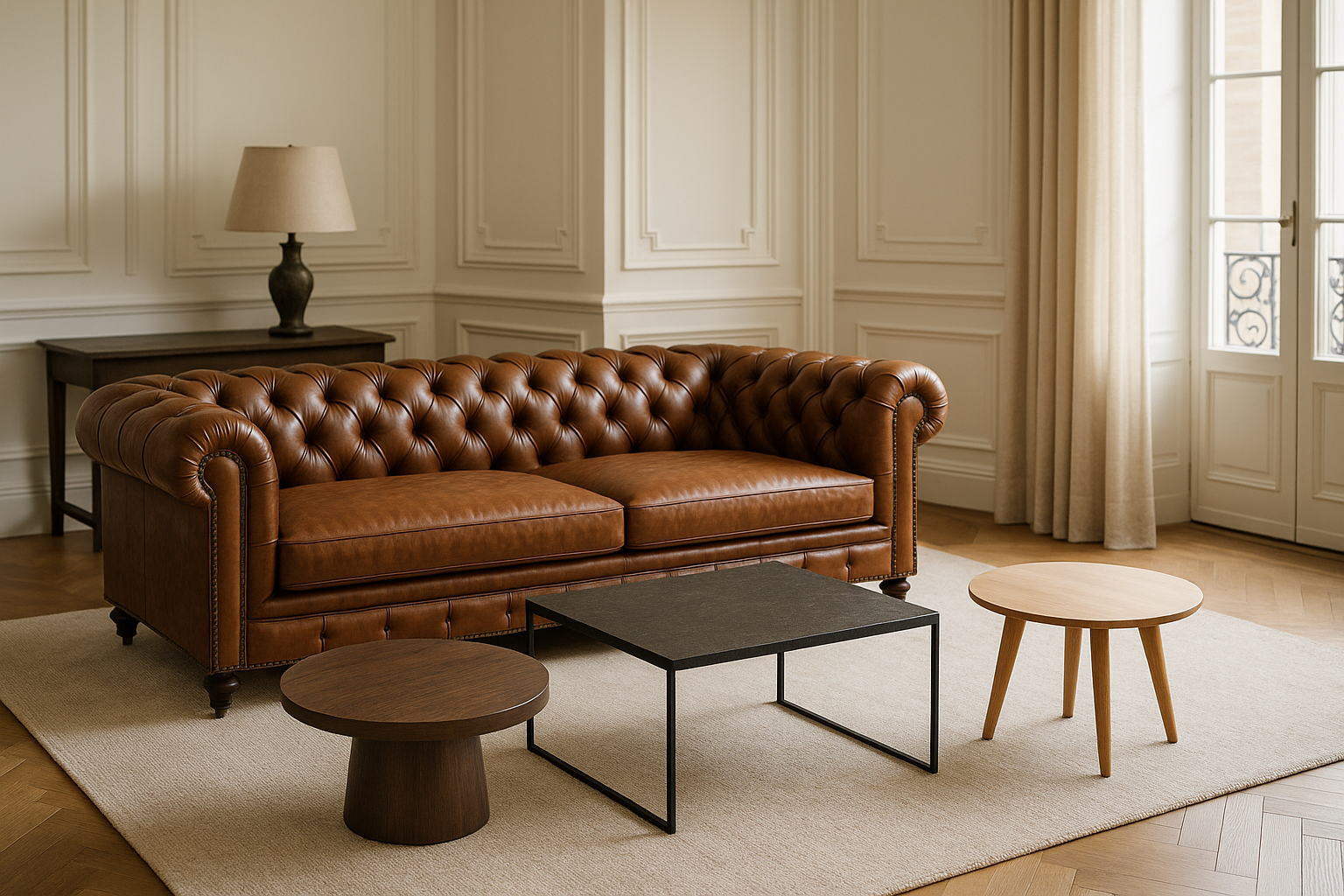 Couchtisch-Fehler vermeiden: Perfekte Wahl für Chesterfield