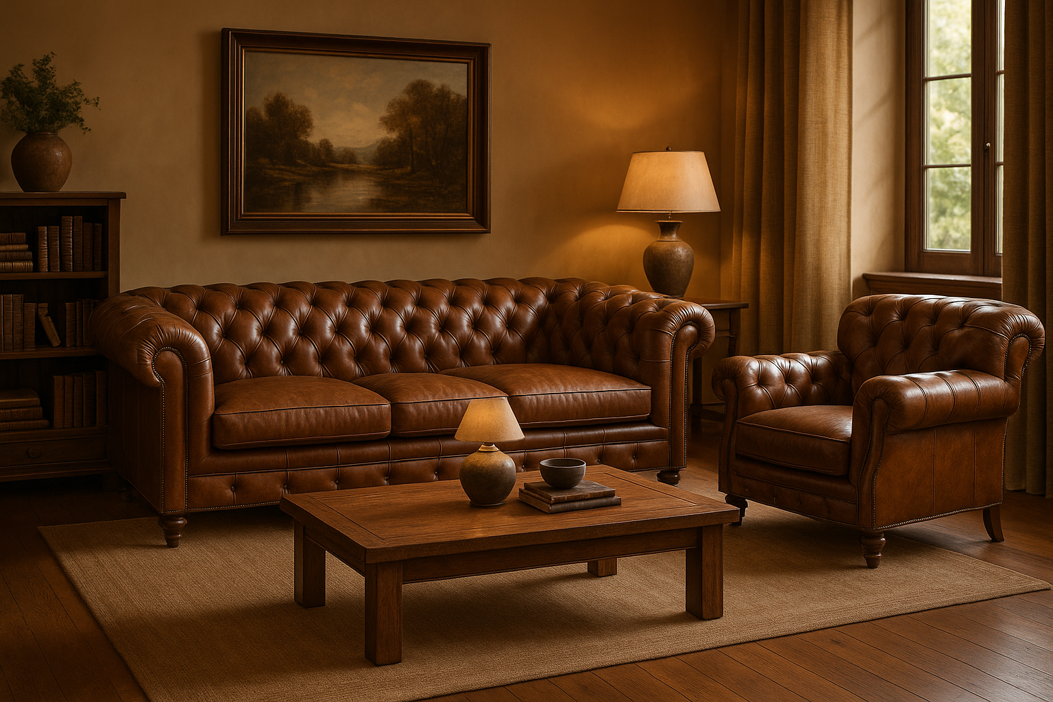 Chesterfield Sofa Set perfekt für Ihr Wohnzimmer