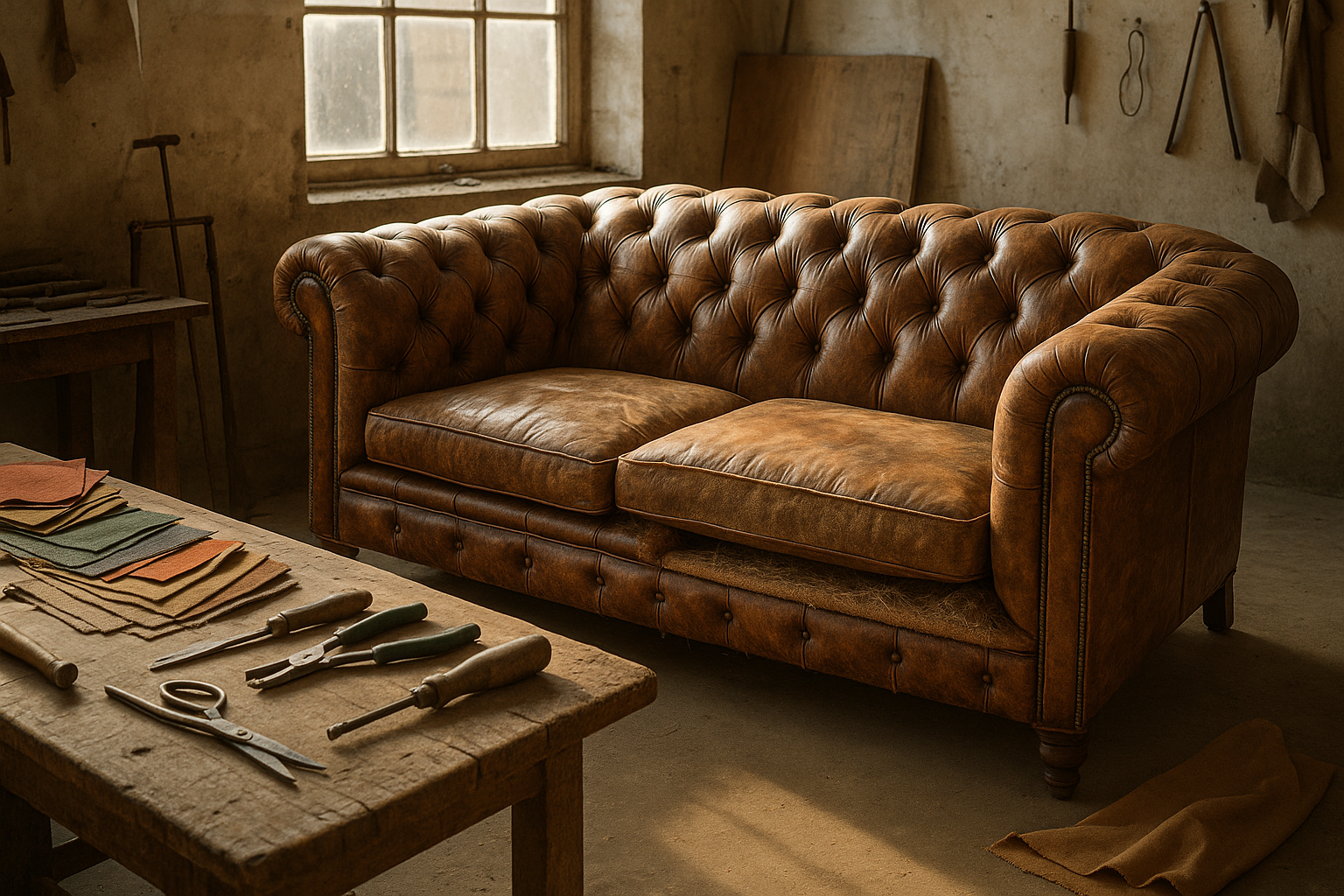 How to Reupholster a Chesterfield Sofa: A Step-by-Step Guide to ...