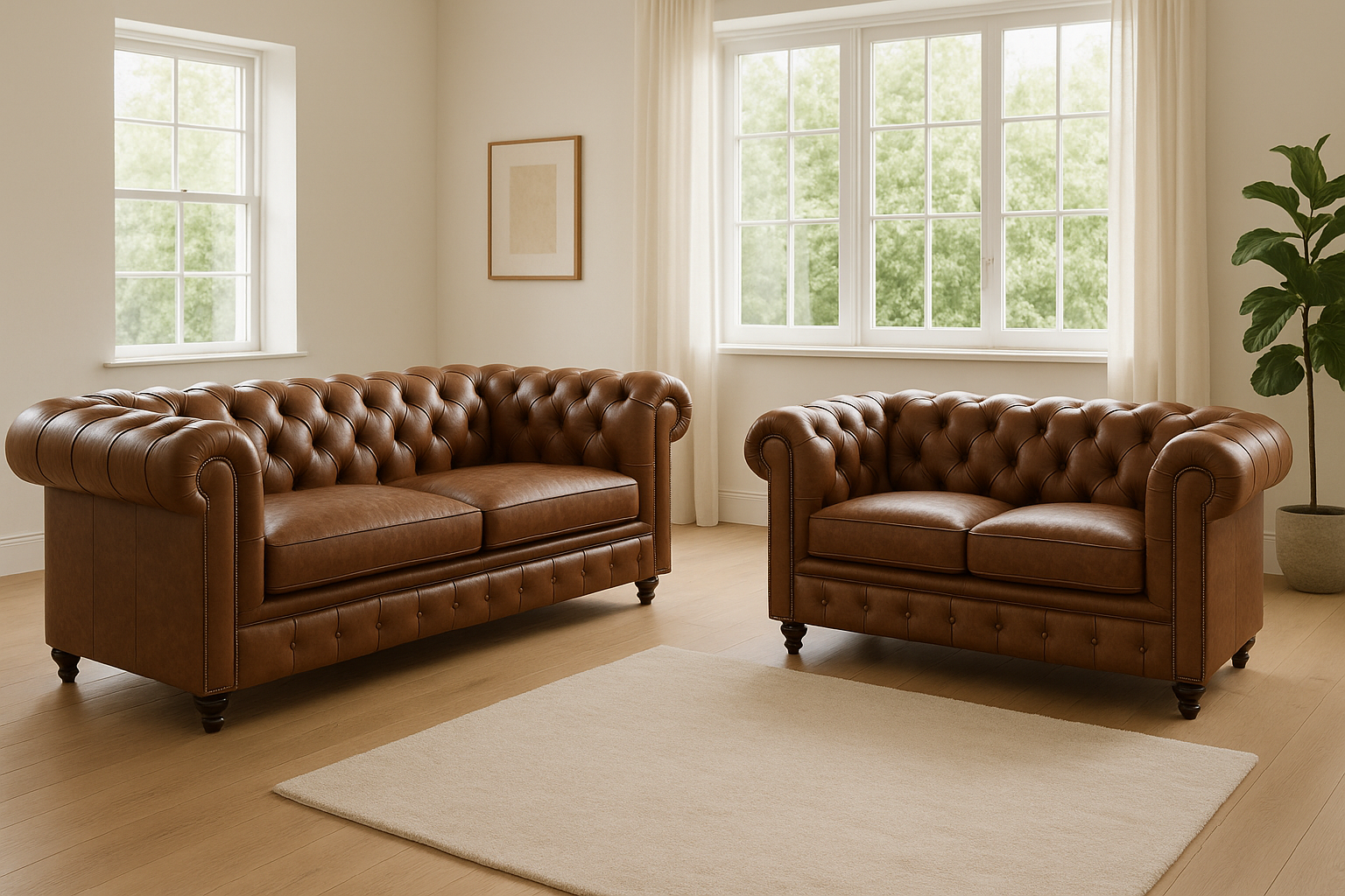 Chesterfield Seating Dimensions: How to Choose Between a Sofa and Loveseat for Your Room