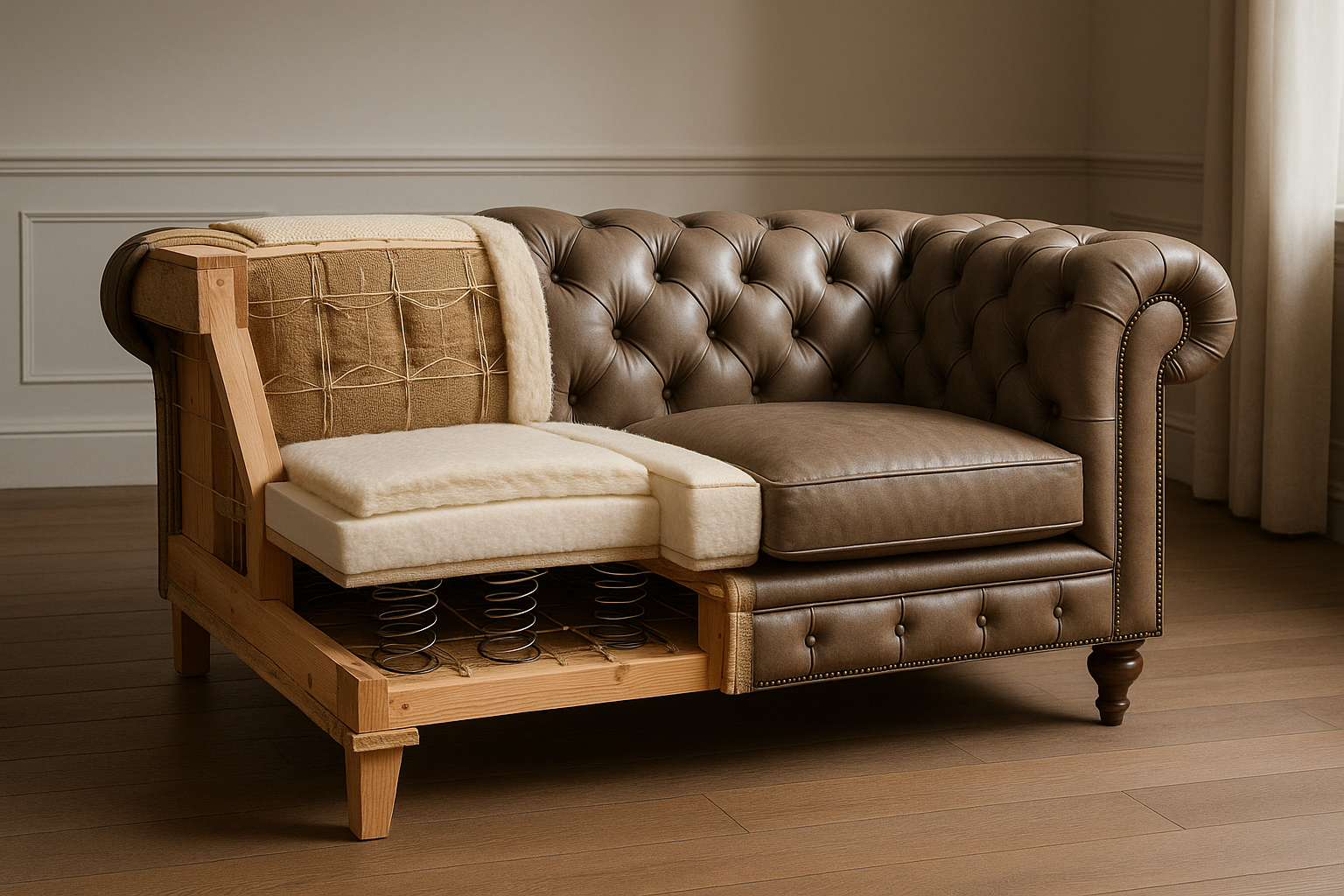 How to Choose the Right Chesterfield Sofa Frame: A Guide to Lasting Construction