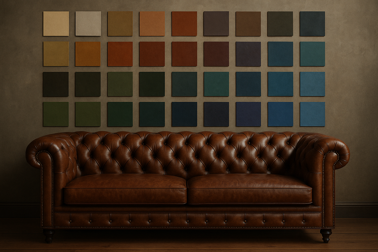 Choosing the Perfect Wall Color for Your Leather Chesterfield Sofa