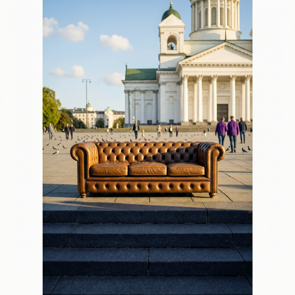 Chesterfield in the Snow: Helsinki Cathedral’s Nordic Elegance