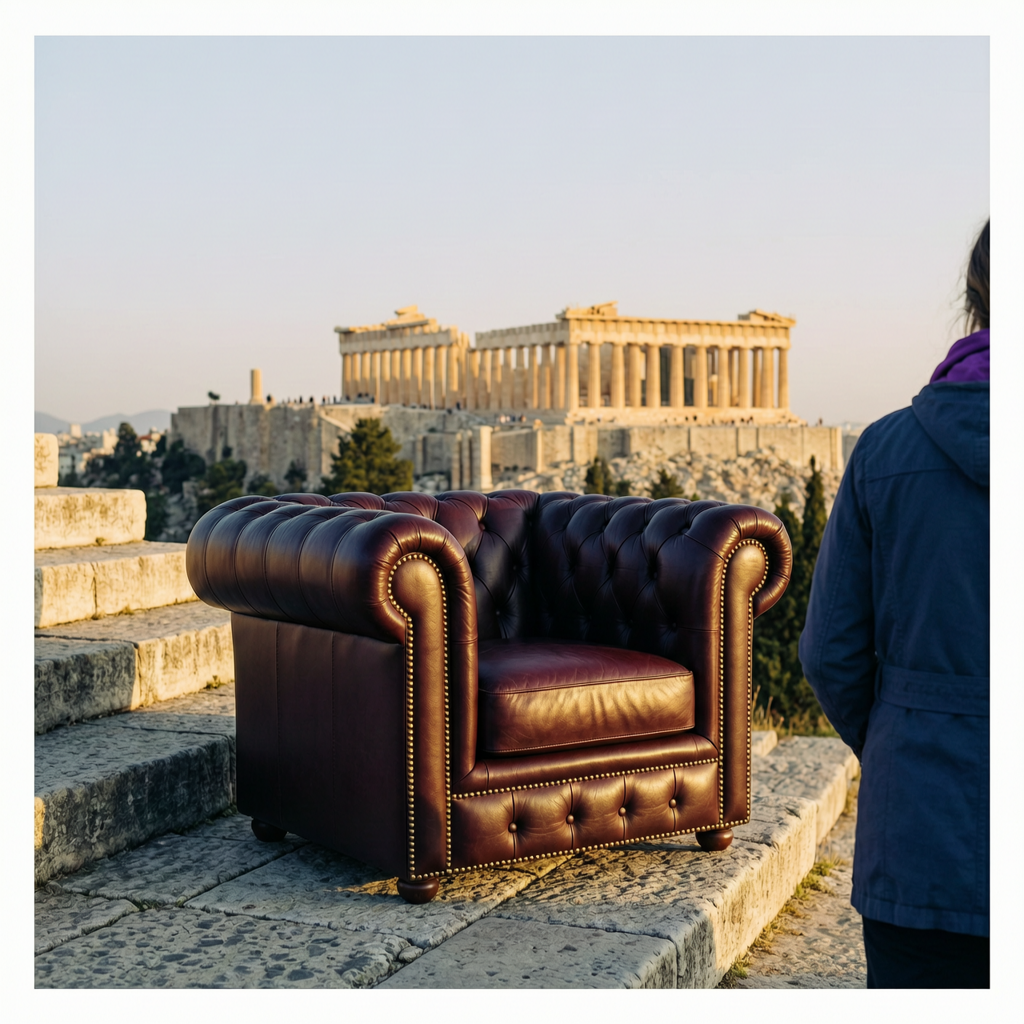 Chesterfield in Athens: The Acropolis Viewed Through the Lens of a Global Icon